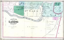 Lansing City - Ward 3, Ingham County 1874 with Lansing